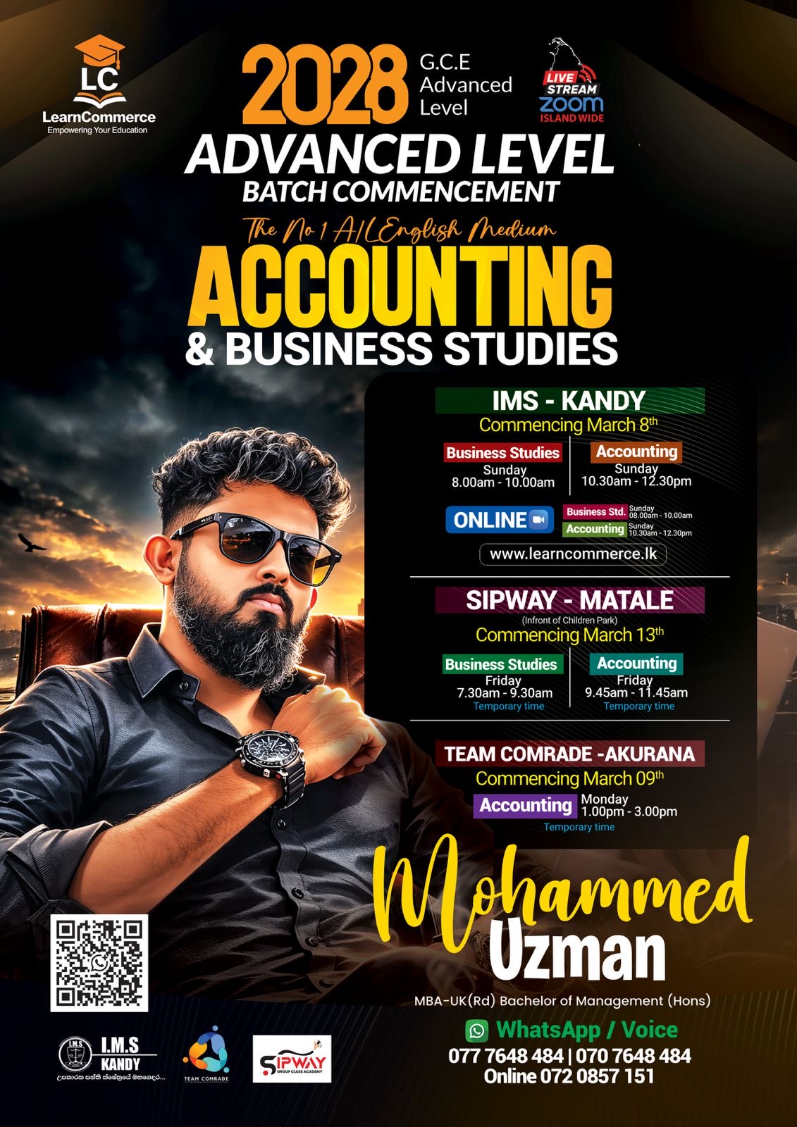 2028 A/L ONLINE CLASS