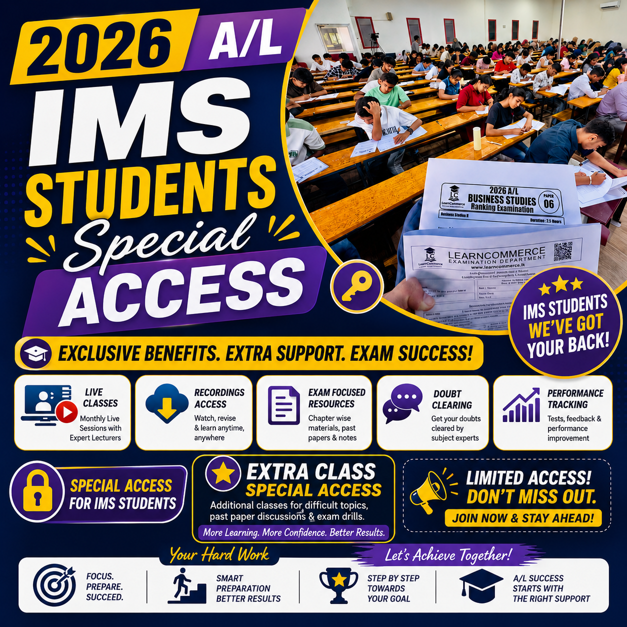 2026 A/L IMS PHYSICAL STUDENTS SPECIAL ACCESS (EXTRA CLASSES)